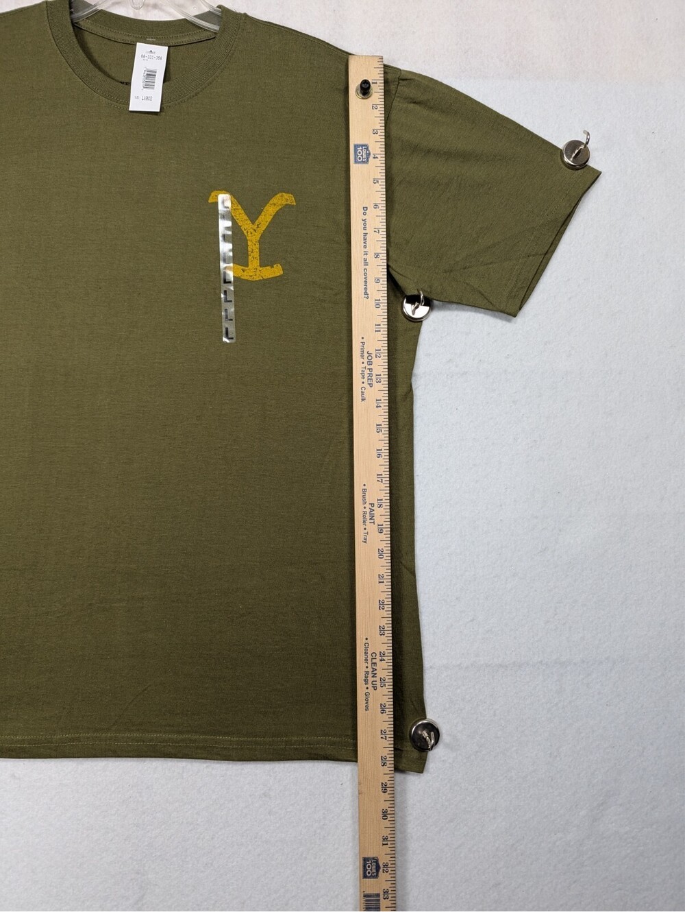 Yellowstone - Dutton Ranch - Cowboys Dont Say Goodbye - Olive T-shirt - Size L - Picture 9 of 14